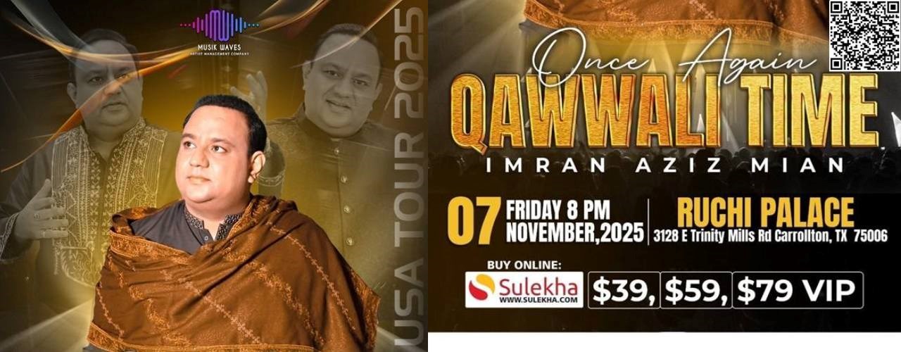 Qawwali Time Once Again with Imran Aziz Mian in Dallas