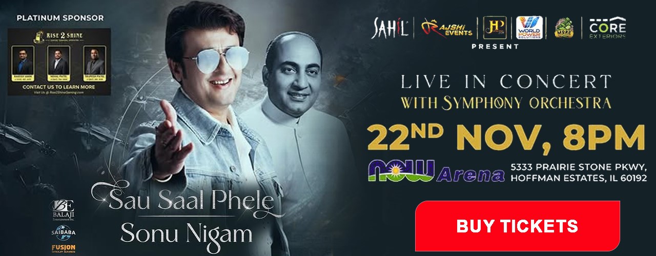 Sau Saal Pehle with Sonu Nigam Live in Concert in Illinois
