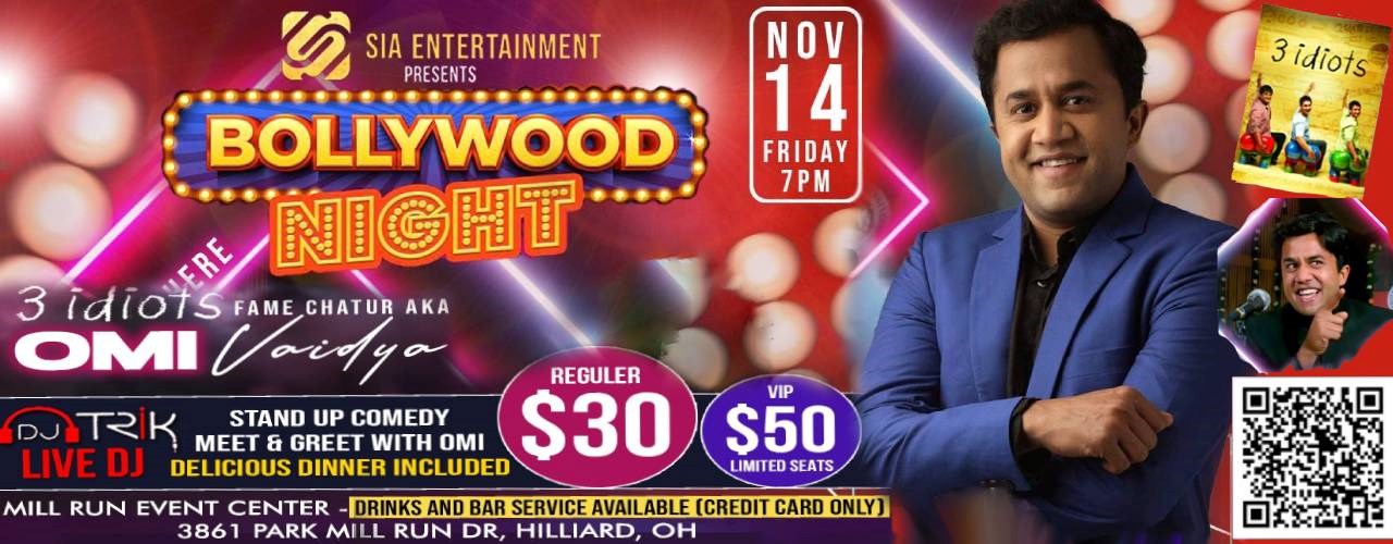 Bollywood Night with OMI Vaidya in Ohio