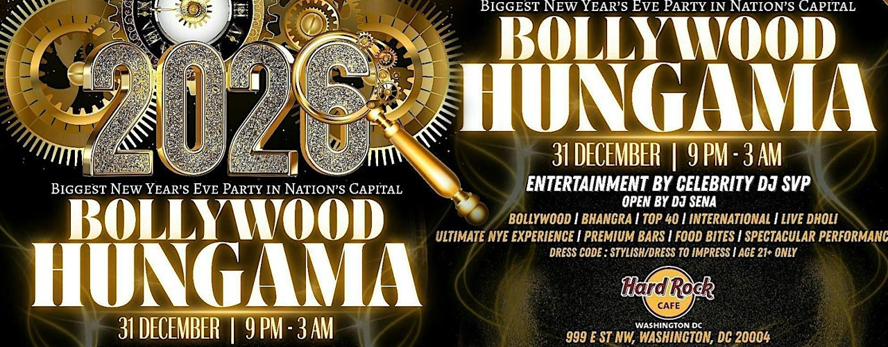 Bollywood Hungama 2026 - Biggest NYE HARD ROCK DC