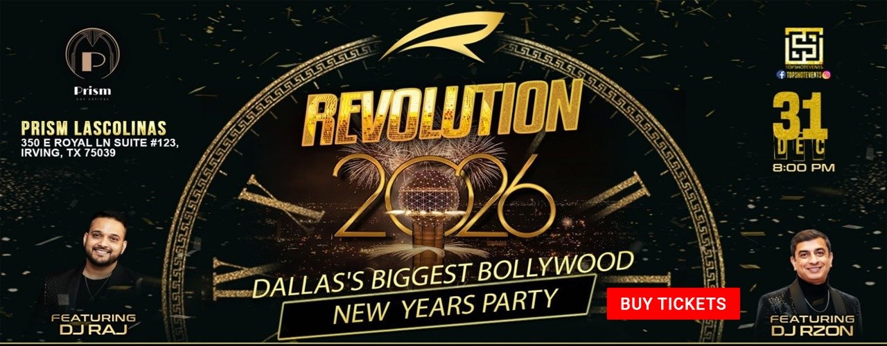 REVOLUTION : DALLASS BIGGEST BOLLYWOOD NYE 2026