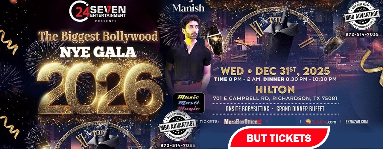 BOLLYWOOD New Year Eve GALA 2026
