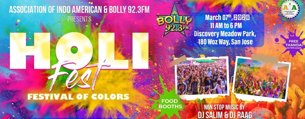 AIA Holi Fest San Jose 2026
