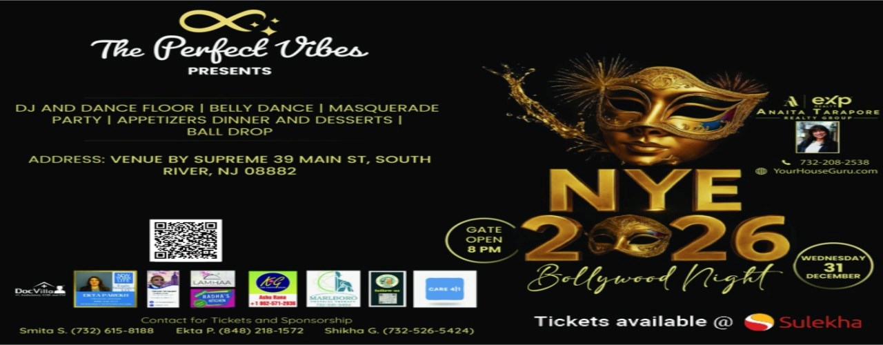 New Year’s Eve 2026 Bollywood Night by The Perfect Vibes