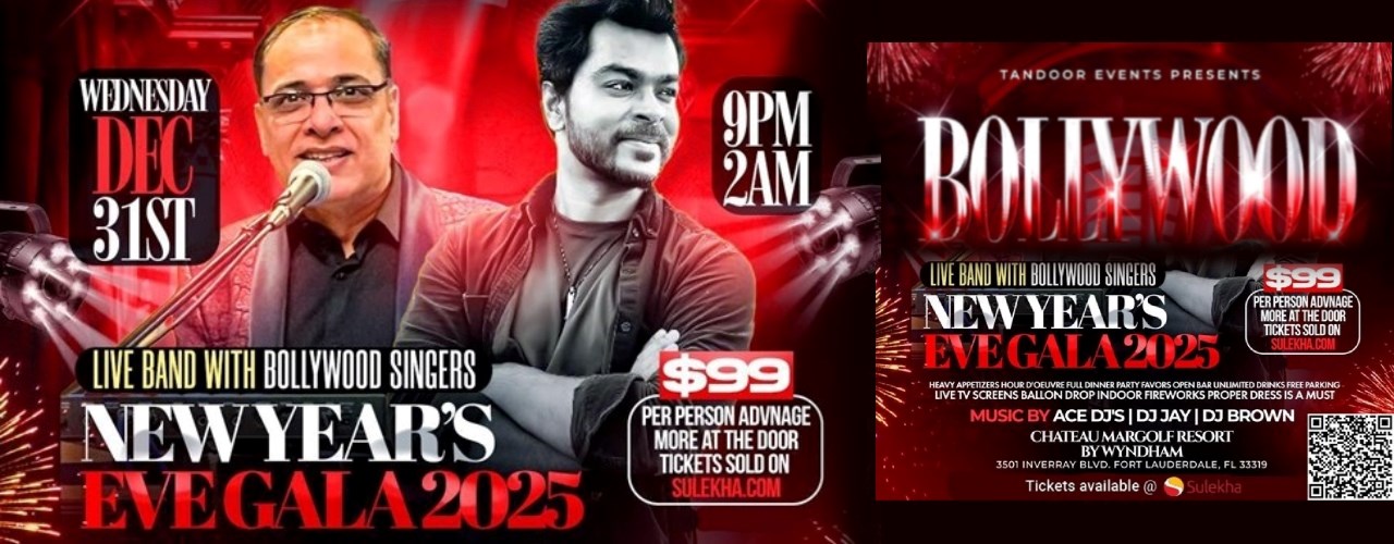 Bollywood New Year’s Eve Gala 2025 with DJ Jay in Florida