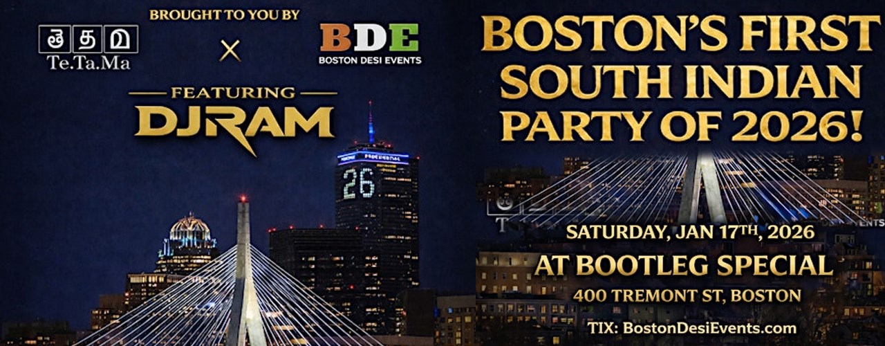 Boston’s First South Indian Party of 2026 ft. DJ Ram | Te.Ta.Ma x BDE