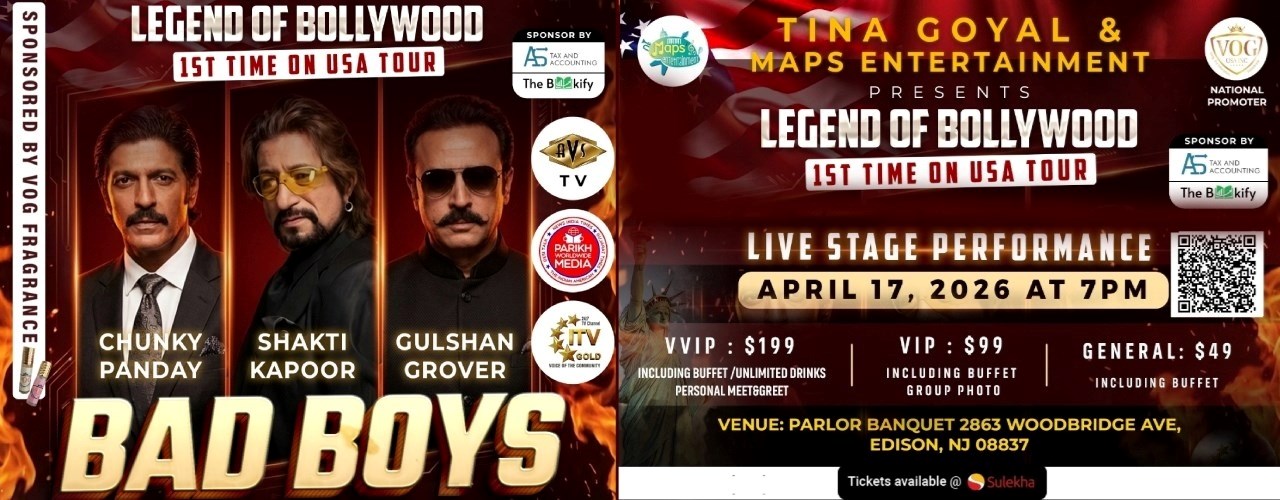 Bollywood Bad Boys - Chunky Panday, Shakti Kapoor & Gulshan Grover Live in New Jersey