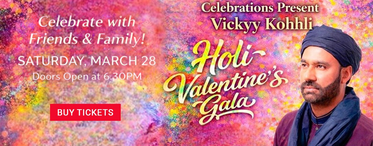 Musical Holi-Valentine Gala with Vickyy Kohhli’s Live Bollywood Band in Bensalem, PA