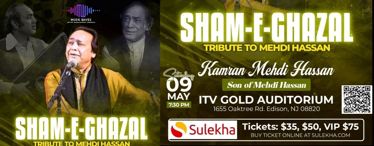Sham-E-Ghazal Tribute to Mehdi Hassan in Nj
