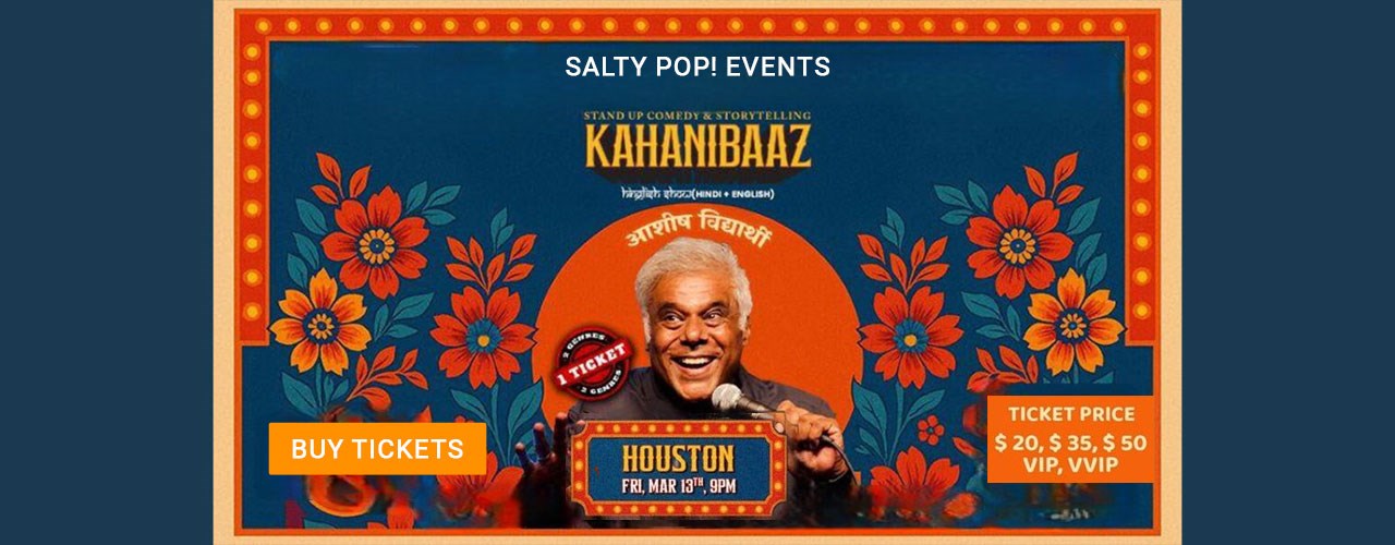 Kahanibaaz Live: Stand Up Comedy & Storytelling by Ashish Vidyarthi in Texas.