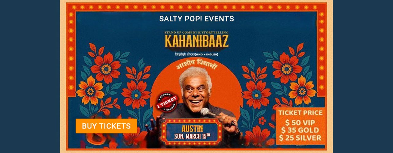 Ashish Vidyarthi Live in Austin – Kahanibaaz Stand Up Comedy Hinglish Show 2026