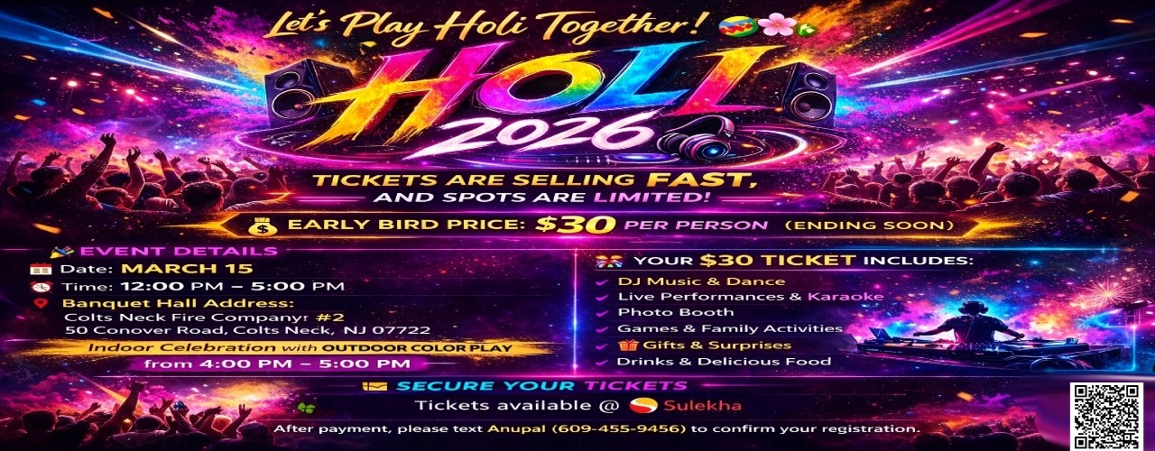 Holi Colors Celebration 2026 – Marlboro