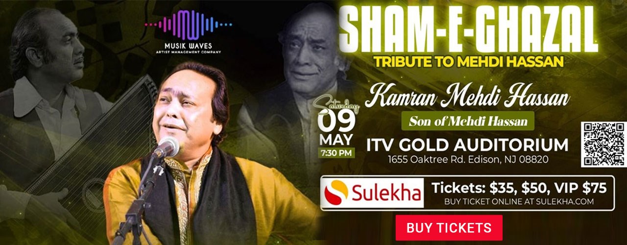 Sham-E-Ghazal Tribute to Mehdi Hassan in Nj