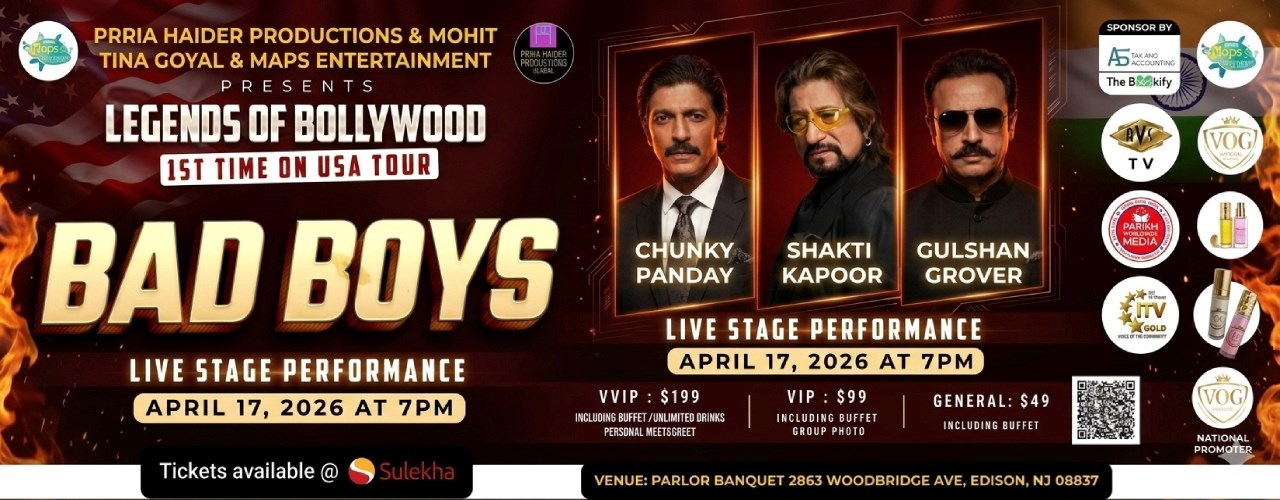 Bollywood Bad Boys - Chunky Panday, Shakti Kapoor & Gulshan Grover Live in New Jersey