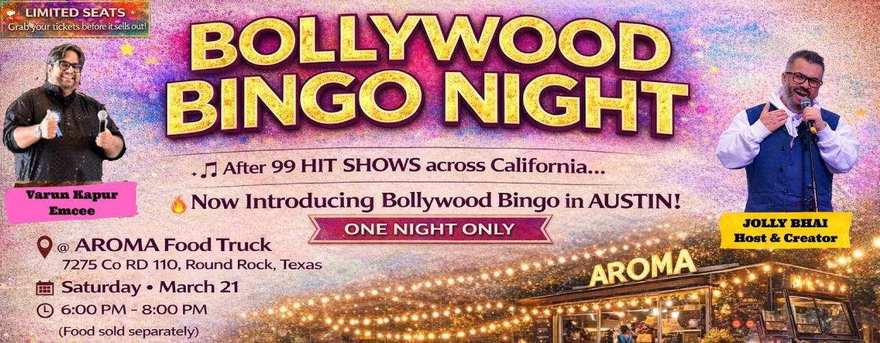 Bollywood Bingo Night in Austin