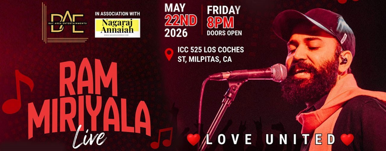 Ram Miriyala Live in Bay Area