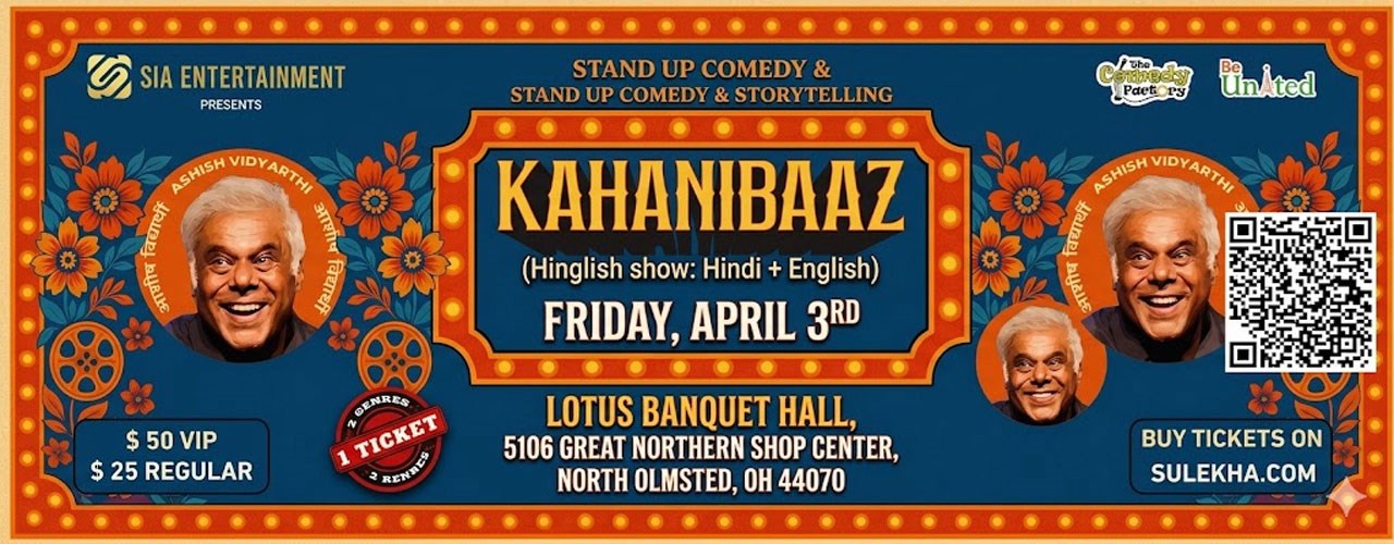 Kahanibaaz Live: Stand Up Comedy & Storytelling by Ashish Vidyarthi in Cleveland