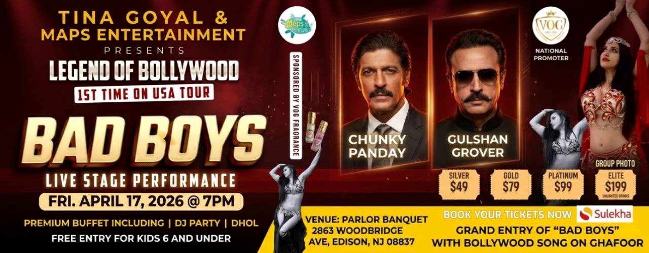 Bollywood Bad Boys - Chunky Panday, Shakti Kapoor & Gulshan Grover Live in New Jersey