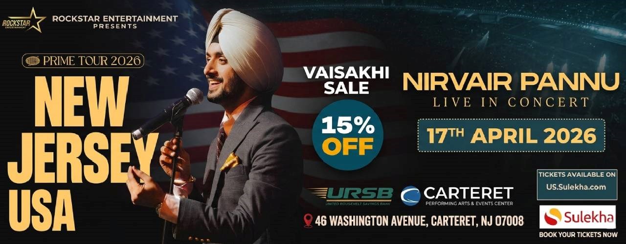 Nirvair Pannu Live in New Jersey 2026