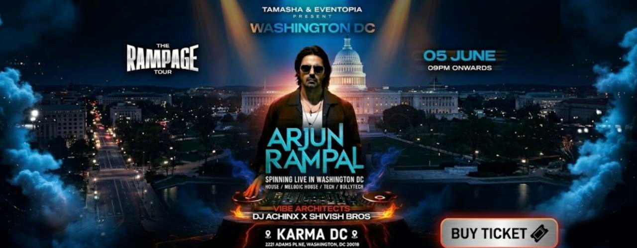ARJUN RAMPAL spinning LIVE in D.C. AT KARMA
