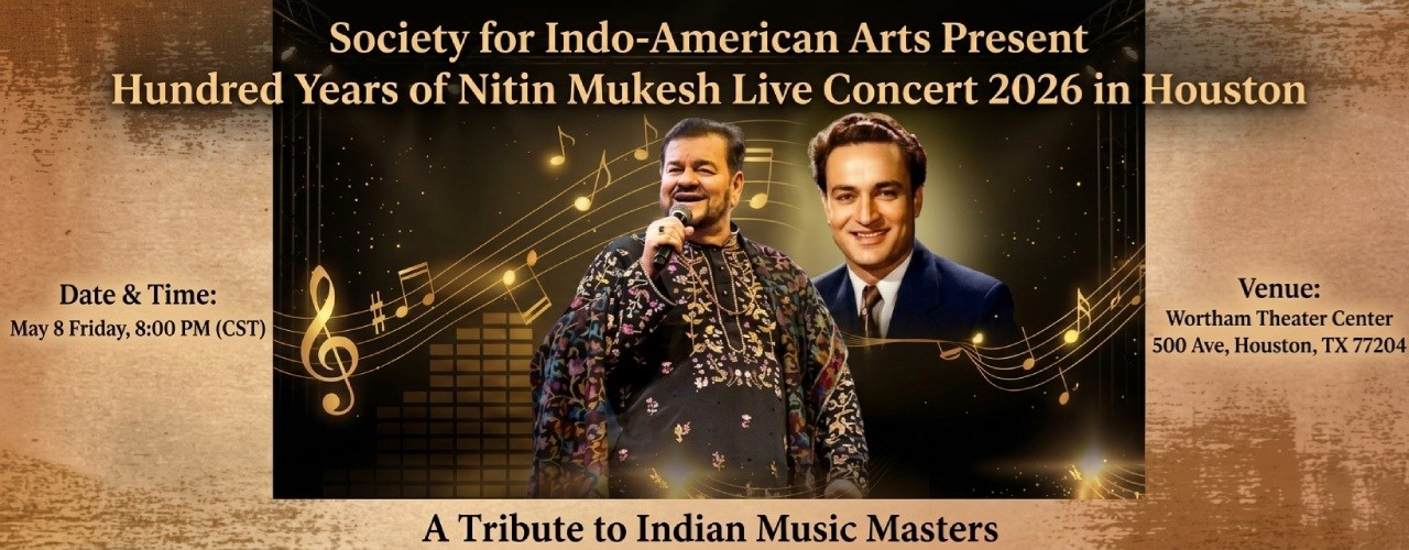 Hundred Years of Nitin Mukesh Live Concert 2026 in Houston