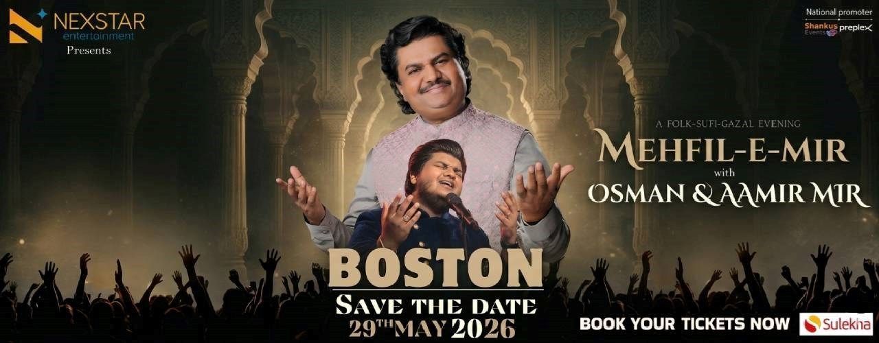 Mehfil - E- Mir with OSMAN & AAMIR MIR In Boston
