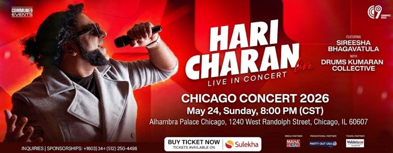 Haricharan Live Concert 2026 in Chicago