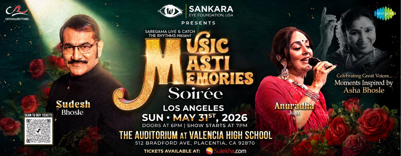 Sudesh Bhosle & Anuradha Juju Live in LA - Music Masti Memories Soirée