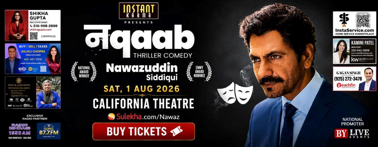 NAQAAB – A Comedy Thriller Stage Play starring Nawazuddin Siddiqui in a Triple Role Live on Stage