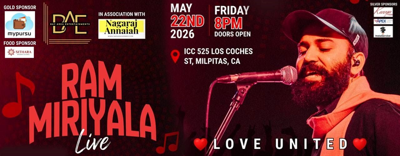 Ram Miriyala Live in Bay Area