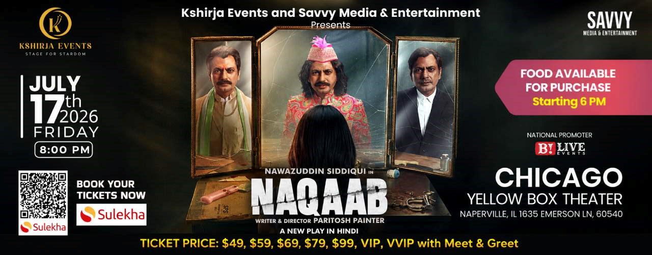 Naqaab Thriller Comedy by Nawazuddin Siddiqui in Chicago