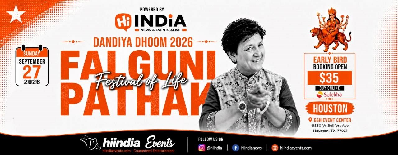 Falguni Pathak Live in Houston – Dandiya Dhoom 2026