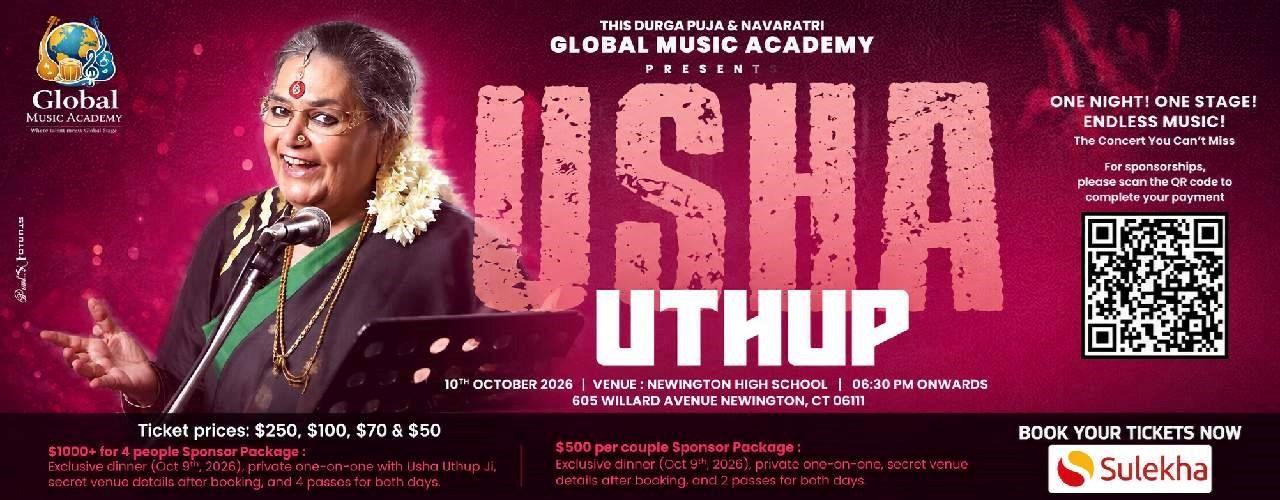 USHA UTHUP – Live In Concert In Connecticut