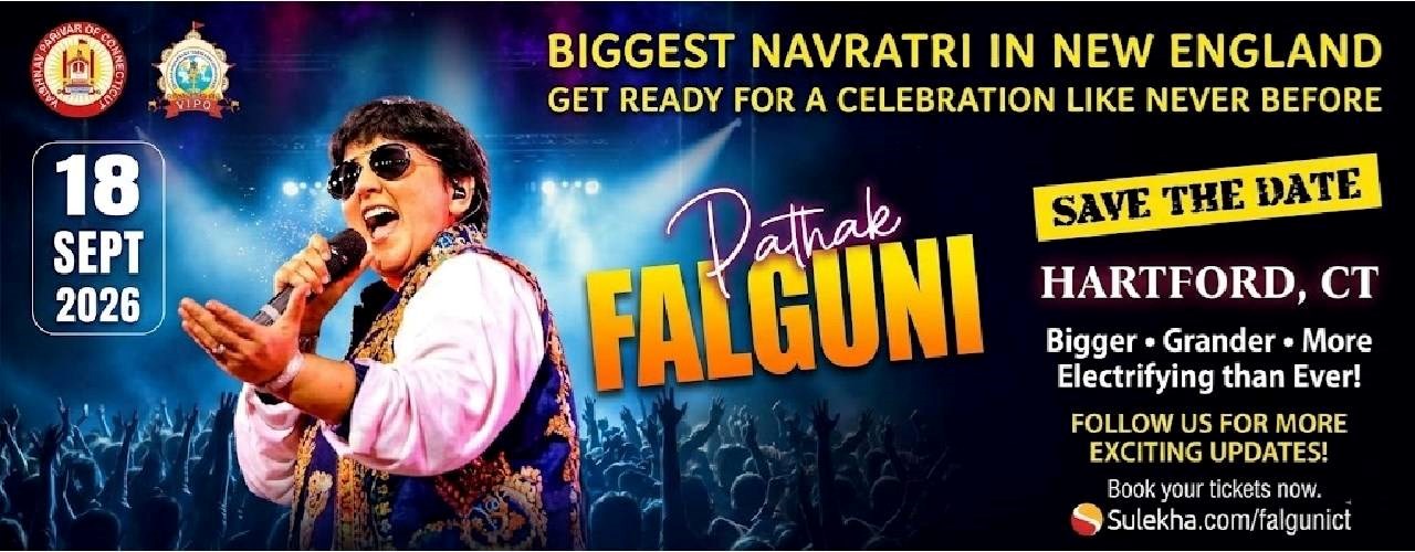 Legendary Singer Falguni Pathak Dandiya Dhoom 2026 in Hartford