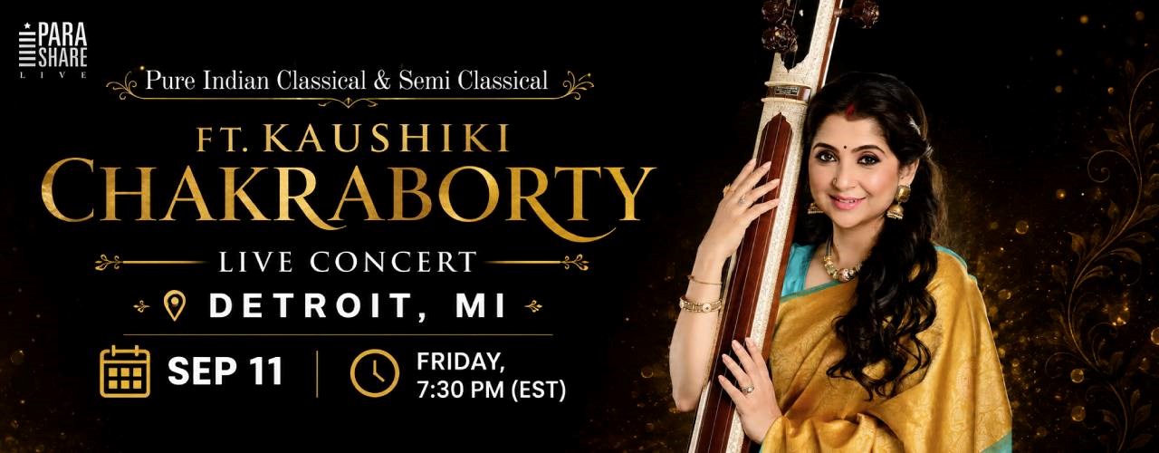 Pure Indian Classical & Semi Classical Ft. Kaushiki Chakraborty Live Concert - Detroit MI
