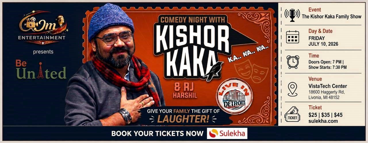 Comedy Night With Kishor Kaka Live In Detroit MI