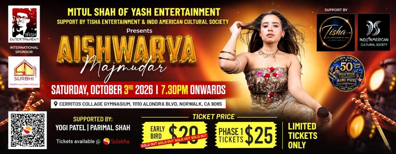 Rangtali 2026 With Aishwarya Majmudar in Los Angeles