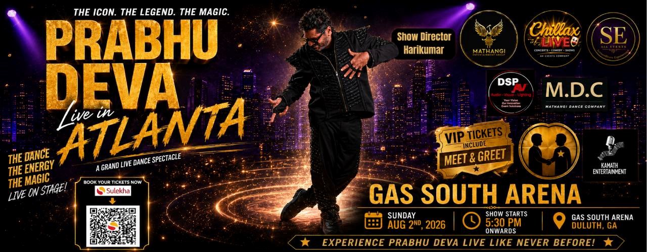 PRABHU DEVA LIVE IN ATLANTA 2026