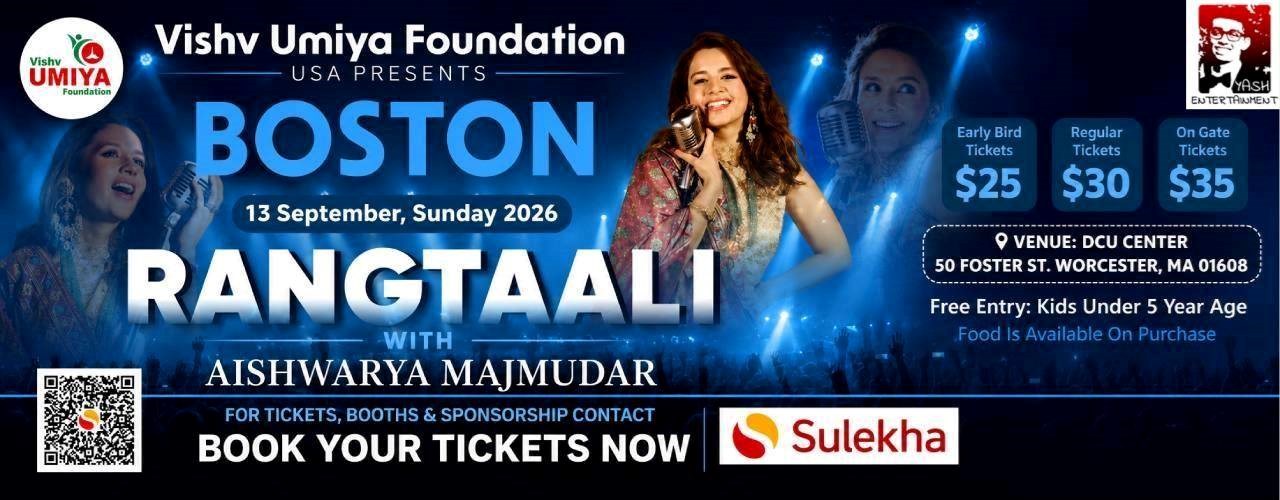 Rangtaali with Aishwarya Majmudar Garba 2026 in Boston