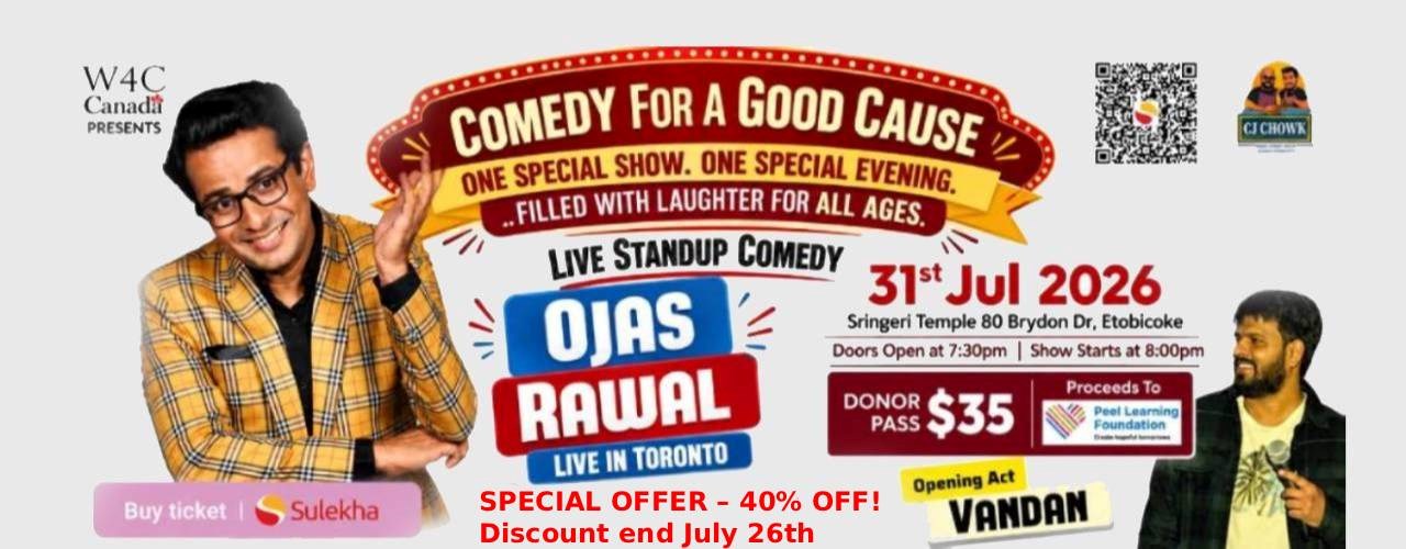 Standup Comedy by Ojas Rawal in Toronto 2026