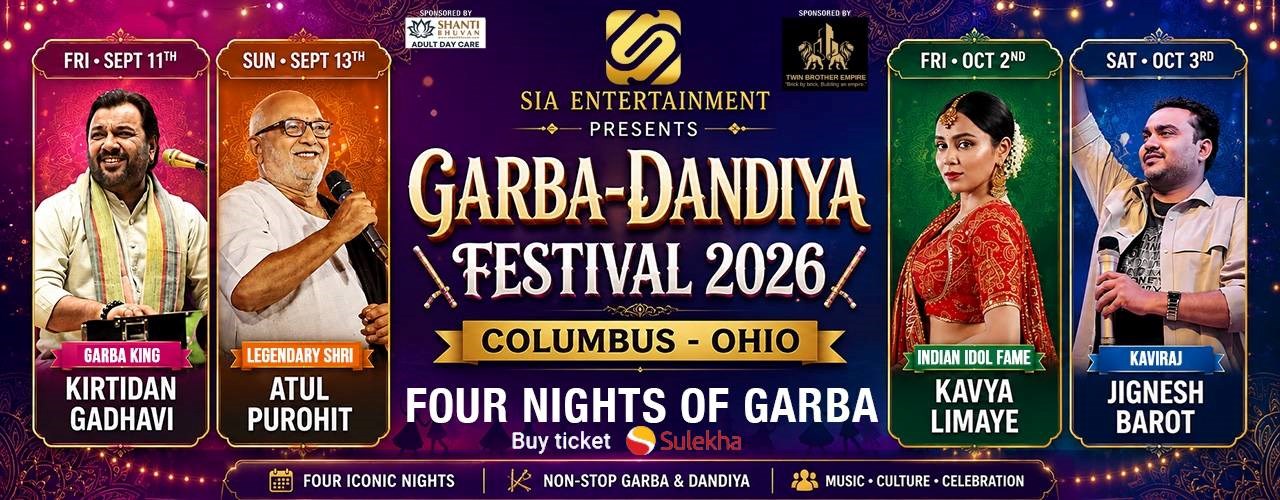 Biggest Garba Dandia Festival in Ohio - Jignesh Barot Oct 3rd 6Pm