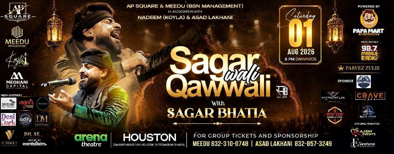 Sagar Wali Qawwali With Sagar Bhatia Live Concert in Houston