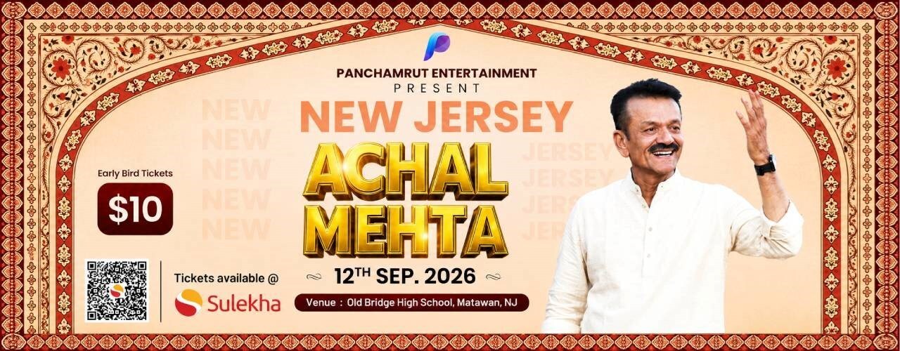 Achal Mehta Garba Live 2026 in New Jersey