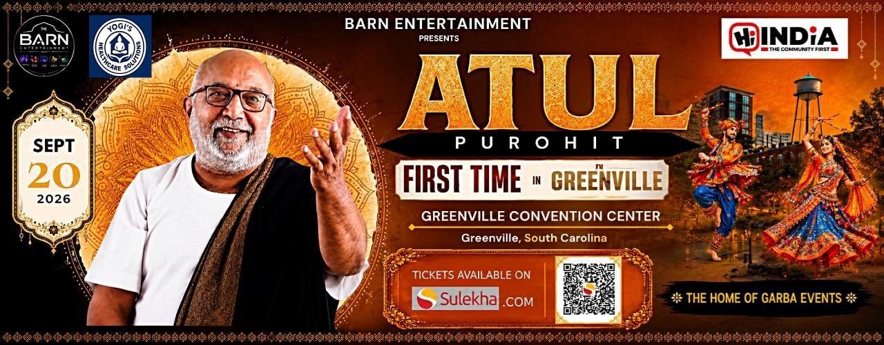 Atul Purohit Live Garba 2026 in Greenville, SC