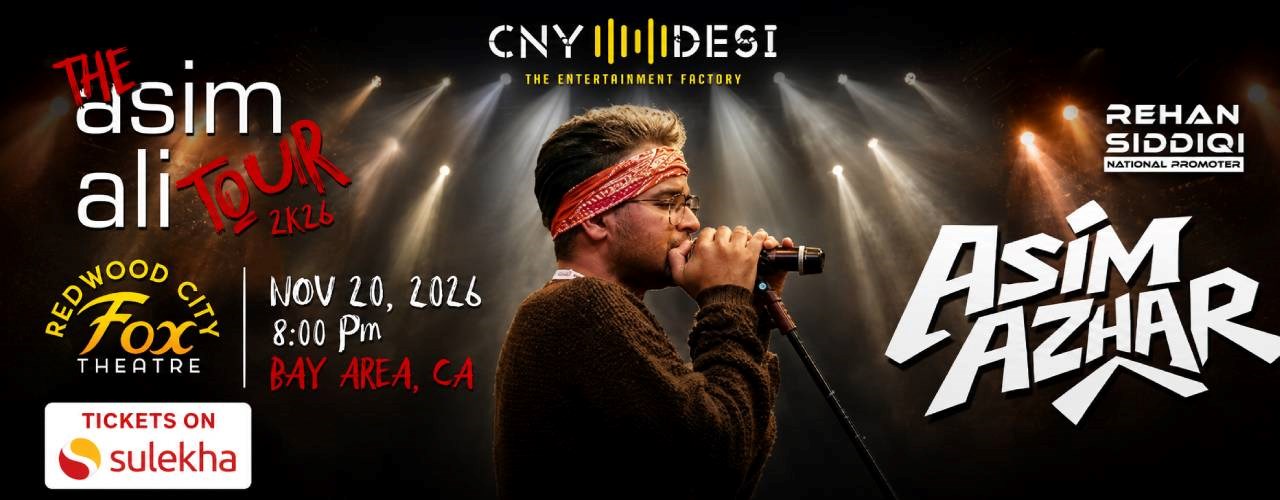 Asim Azhar Live Concert 2026 in Bay Area