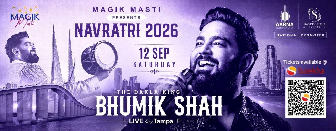 Navratri 2026 with Bhumik Shah – Live in Tampa