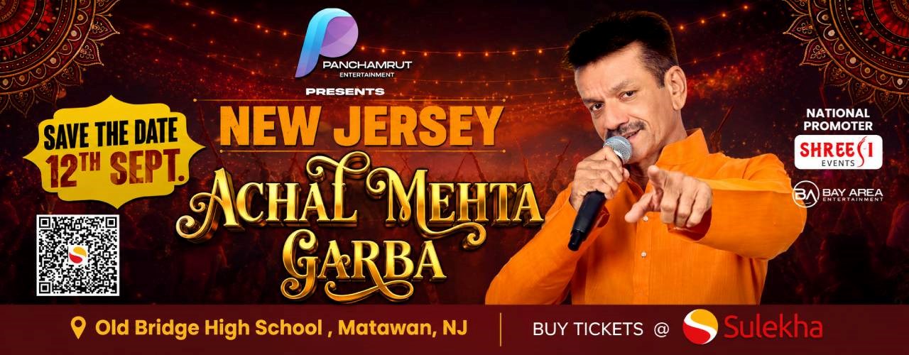 Achal Mehta Garba Live 2026 in New Jersey