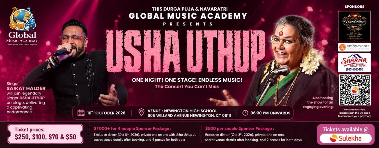 USHA UTHUP – Live In Concert In Connecticut