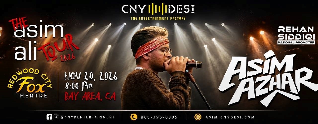 Asim Azhar Live Concert 2026 in Bay Area