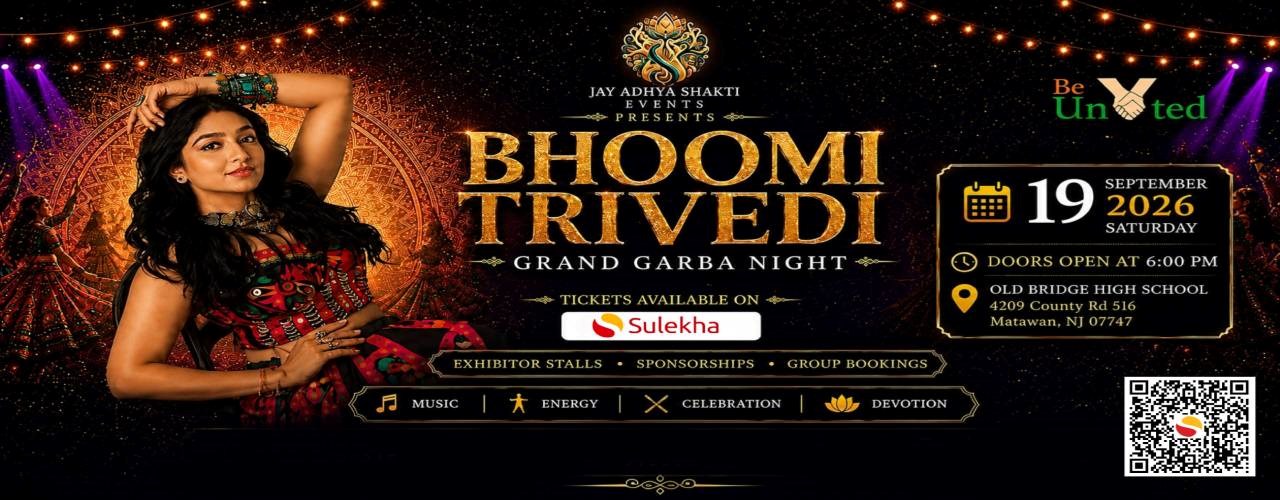 Jay Adhya Shaktis - Bhoomi Trivedi Garba 2026 in New Jersey